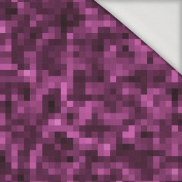 PIKSELE WZ. 2 / purpurowy - Jersey wiskozowy