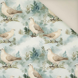 PASTEL BIRDS WZ. 2- Welur tapicerski