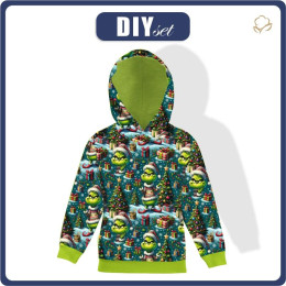 DZIECIĘCA BLUZA Z KAPTUREM (ALEX) - PRANKSTER CHRISTMAS ELF - zestaw do uszycia