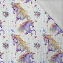 FAIRY WORLD wz.14 (UNICORN) - Muślin bawełniany