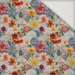 FLOWERS 3D WZ. 15 - Jersey wiskozowy