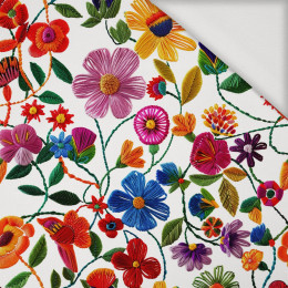 FLOWERS 3D WZ. 1 - Jersey wiskozowy