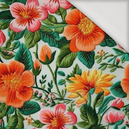 FLOWERS 3D WZ. 3 - Jersey wiskozowy