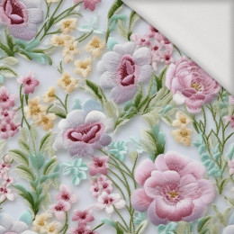 FLOWERS 3D WZ. 8 - Jersey wiskozowy