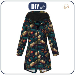PARKA DAMSKA (ANNA) - FLOWERS wz.22 -  zestaw do uszycia