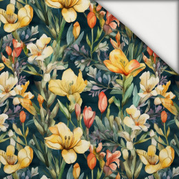FLOWERS WZ.49 - lekka dzianina drapana