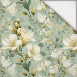 FLOWERS WZ.57 - lekka dzianina drapana