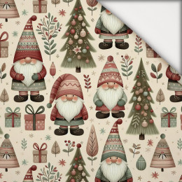 GNOMES CHRISTMAS WZ.1 - lekka dzianina drapana