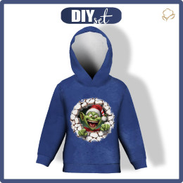DZIECIĘCA BLUZA Z KAPTUREM (ALEX) - GREEN CREATURE 2 - zestaw do uszycia