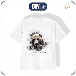 T-SHIRT DZIECIĘCY - BE STRONG (BE YOURSELF) - single jersey