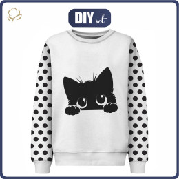 DZIECIĘCA BLUZA (NOE) - LOOKING CAT - zestaw do uszycia