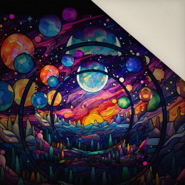 NEON GALAXY WZ.14 - panel (60cm x 50cm) - Welur tapicerski