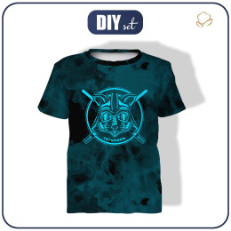 T-SHIRT DZIECIĘCY - NEON GALAXY WZ.8 - zestaw do uszycia