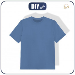 T-SHIRT DZIECIĘCY - B-26 - RIVERSIDE / niebieski pudrowy - single jersey