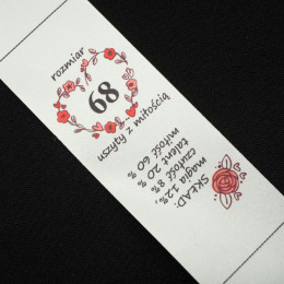 Wszywka dziewczęca - rozmiar 68 - Komplet 4 szt