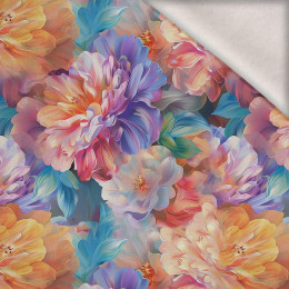 PASTEL FLOWERS WZ.19 - lekka dzianina drapana
