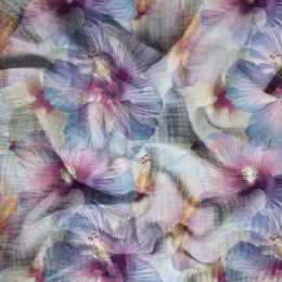 PASTEL FLOWERS WZ.11 - Muślin bawełniany