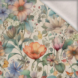 PASTEL FLOWERS WZ.11 - lekka dzianina drapana