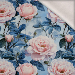 PASTEL FLOWERS WZ.14 - lekka dzianina drapana