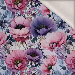 PASTEL FLOWERS WZ.17 - lekka dzianina drapana