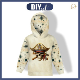 DZIECIĘCA BLUZA Z KAPTUREM (ALEX) - pirat - zestaw do uszycia