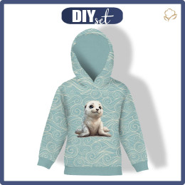 DZIECIĘCA BLUZA Z KAPTUREM (ALEX) - SWEET SEAL  - zestaw do uszycia