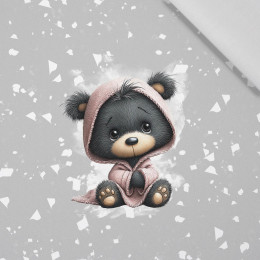 WINTER ANIMALS wz.12 - panel (60cm x 50cm) tkanina bawełniana