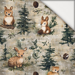 WINTER ANIMALS WZ.3 - lekka dzianina drapana