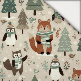 WINTER ANIMALS WZ.5 - lekka dzianina drapana
