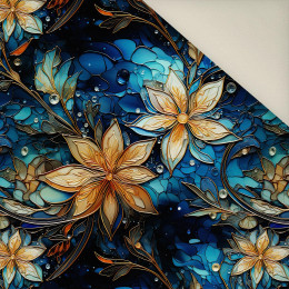 WINTER FLOWERS WZ.4- Welur tapicerski