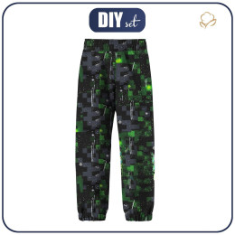 DZIECIĘCE SPODNIE Z SOFTSHELLU (YETI) - WINTER PIXEL WZ.2 - zestaw do uszycia