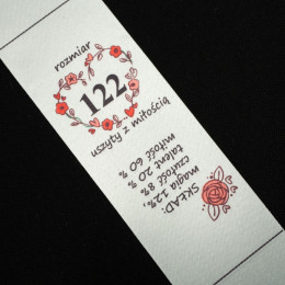 Wszywka dziewczęca - rozmiar 122 - Komplet 4 szt