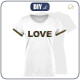T-SHIRT DAMSKI - LOVE / FOLK - single jersey XXXL