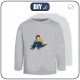 LONGSLEEVE - NOEL (SKATER) / szary - single jersey