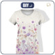 T-SHIRT DAMSKI - FLOWERS wz.10 - zestaw do uszycia