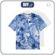 DZIECIĘCY T-SHIRT- ZEBRY (CLASSIC BLUE)- single jersey (92/98)