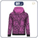 BLUZA DAMSKA (POLA) CLASSIC Z KAPTUREM - NEONOWA ZEBRA WZ. 1 - zestaw do uszycia