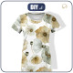 T-SHIRT DAMSKI - FLOWERS wz.18 - zestaw do uszycia