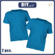2-PACK - BASIC T-SHIRT DZIECIĘCY - LAZUROWY (BLUE) - zestaw do uszycia