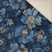 DENIM FLOWERS wz.1- Welur tapicerski