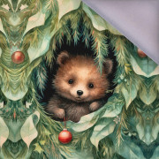 VINTAGE CHRISTMAS BEAR - PANEL (60cm x 50cm) softshell