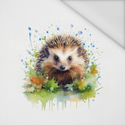 WATERCOLOR HEDGEHOG - PANEL (60cm x 50cm) tkanina wodoodporna