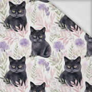 PASTEL BLACK CAT - Jersey wiskozowy