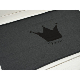 PRINCESS (czarny) "L" / grafitowa / MINIMAL - panel single jersey TE210