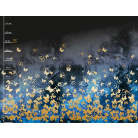 MOTYLKI / złoty - panel softshell