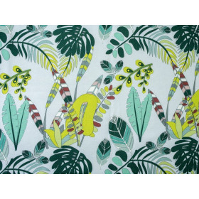 LIŚCIE - single jersey z elastanem TE210