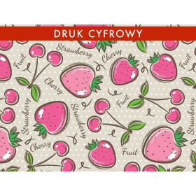 OWOCE - dresówka pętelkowa