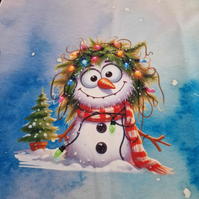 Christmas animal wz. 8 - panel (60cm x 50cm) dzianina drapana z elastanem ITY