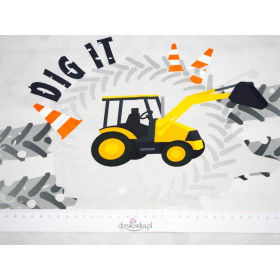 KOPARKA - PANEL (60cm x 50cm) SINGLE JERSEY