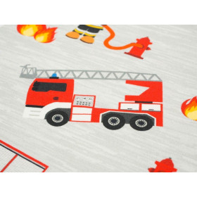 WOZY STRAŻACKIE / ogień - Jersey wiskozowy WE210